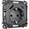 Розетка с заземлением и 2хUSB type A и C, без рамки Ambrella Volt OMEGA MO660010 