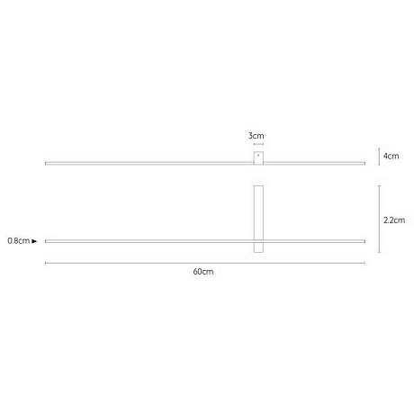 Настенный светодиодный светильник Lucide Segin 12200/60/30 