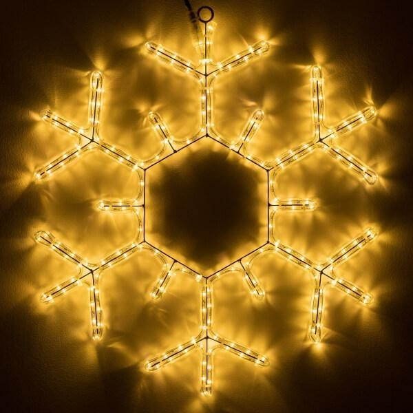 Светодиодная фигура Снежинка теплый свет Ardecoled ARD-Snowflake-M5-600x600-360Led Warm (34253)