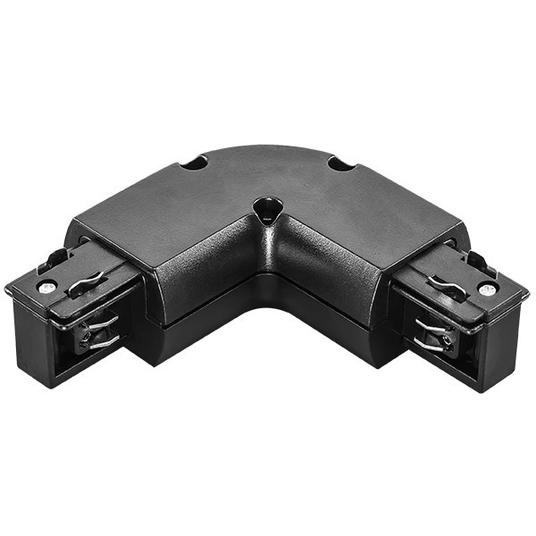 Трехфазный L-образный соединитель для шинопровода Barra Lightstar 504127, цвет черный - фото 2
