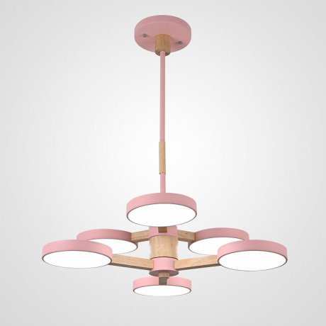 Люстра на штанге Imperiumloft TURNA Pink TURNA-DBL01