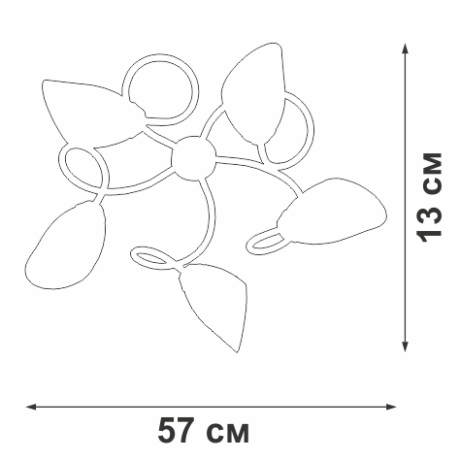Потолочная люстра Vitaluce V3396 V3396/5PL