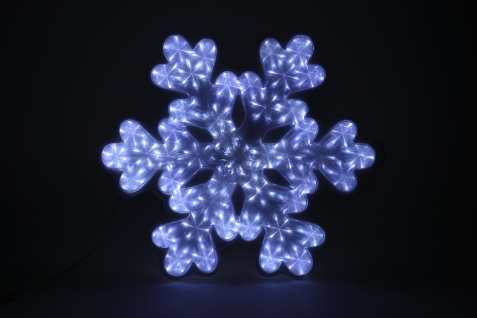Светодиодная фигура ЭРА снежинка 220V IP44 холодный белый ENIOF-05 Б0041936 светодиодная снежинка ø0 8м синяя дюралайт на металлическом каркасе ip54