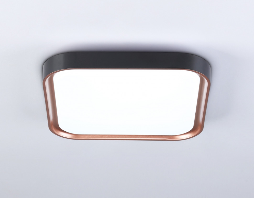 Потолочный светодиодный светильник Ambrella light ORBITAL FZ1265, цвет черный, розовое золото - фото 3