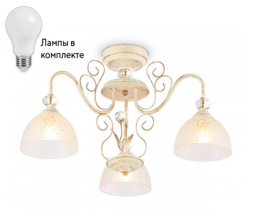 Потолочная люстра с лампочками Ambrella light TR3055+Lamps 