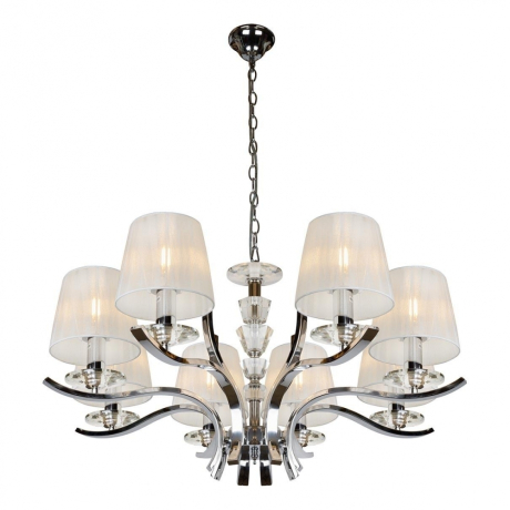 Нарушена упаковка!  <284807> Подвесная люстра iLamp Omega RM5231/8 Хром