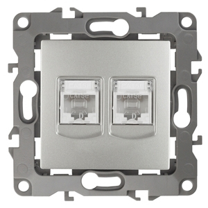 Розетка информационная 2XRJ45 ЭРА 12 12-3108-03 169009