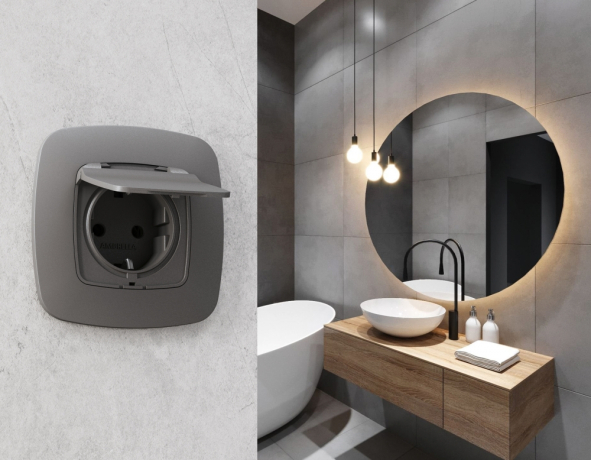 Рамка на 5 постов Ambrella Volt OMEGA OF140655