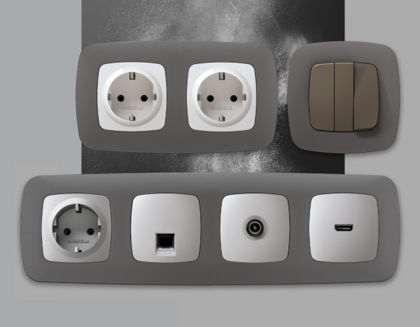 Рамка на 5 постов Ambrella Volt OMEGA OF140655