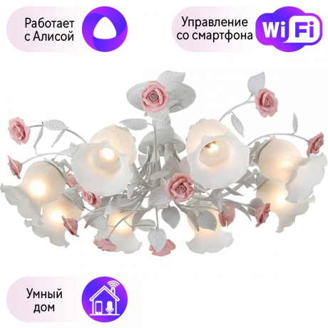 Потолочная люстра Lucia Tucci с поддержкой Алиса Fiori Di Rose 114.8-A 