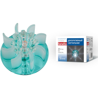 Встраиваемый светильник Fametto Fiore DLS-F114 G4 BLUE-CLEAR 10740