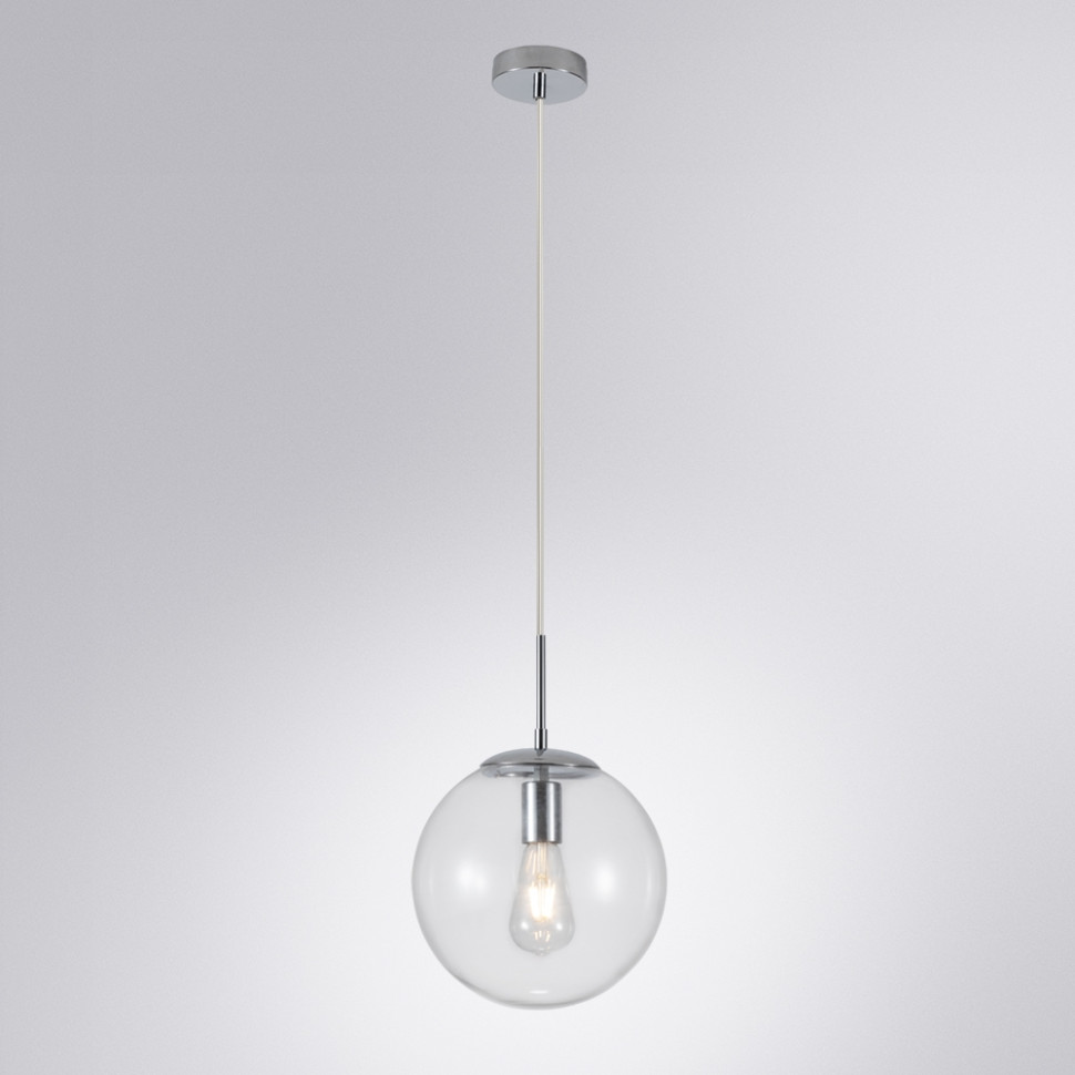 Подвесной светильник с лампочками. Комплект от Lustrof. №303523-616051, цвет хром - фото 3