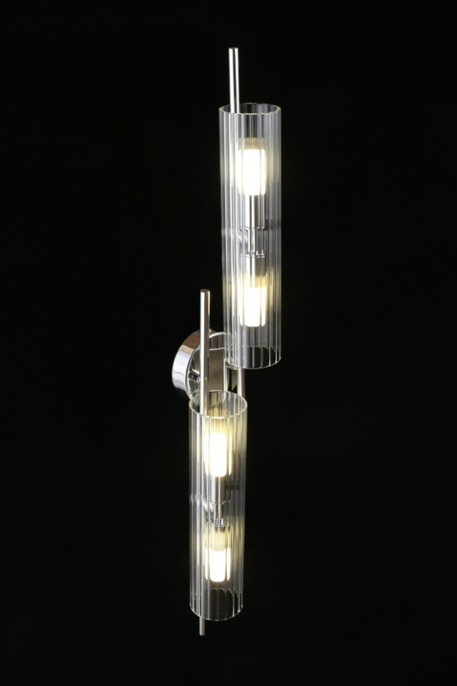 Настенно-потолочный светильник Aployt Lusia APL.315.17.04, цвет хром - фото 4