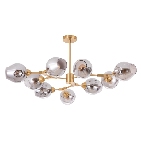 Люстра на штанге с лампочками Arte lamp A7759PL-9PB+Lamps 