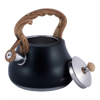 Нарушена упаковка!  <309752> Чайник 2,7л из нержавеющей стали со свистком и нейлоновой ручкой Kamille  1092