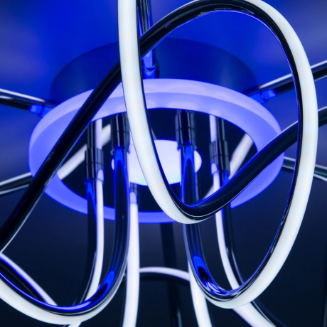 Светодиодная потолочная люстра с голосовым управлением Citilux Джемини Смарт CL229A161E RGB 