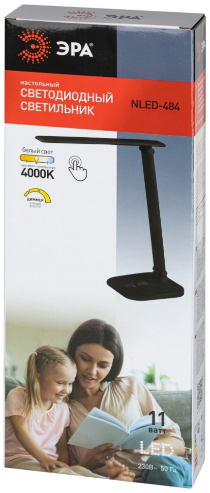 Настольная лампа Эра NLED-484-11W-BK черный (Б0059857) - фото 4