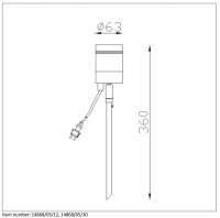 Уличный ландшафтный светильник Lucide Arne-Led 14868/05/12