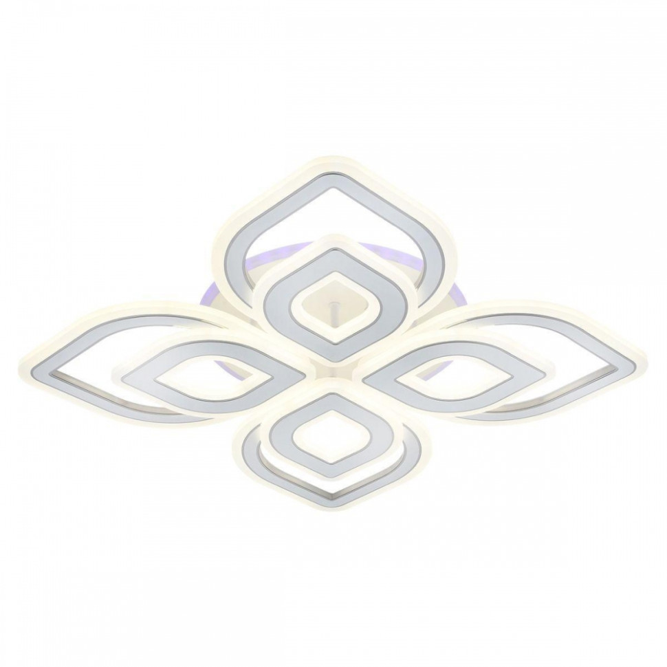 Потолочная диммируемая люстра с пультом ДУ Escada Kaffa 10262/4LED, цвет белый 10262/4LED - фото 1
