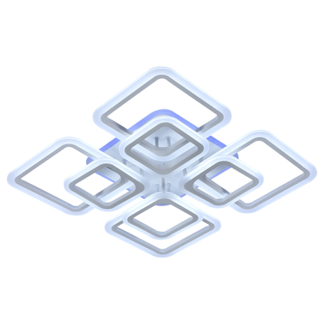 Светодиодная люстра с ПДУ Profit Light 8075/4+4 WHT 176W+10W RGB 