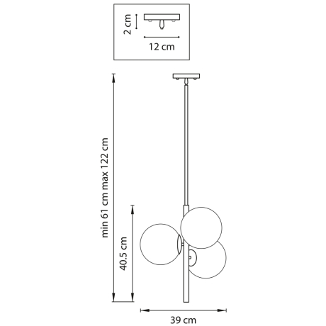815031 Подвесной светильник Lightstar Croco (SD1508/3) 