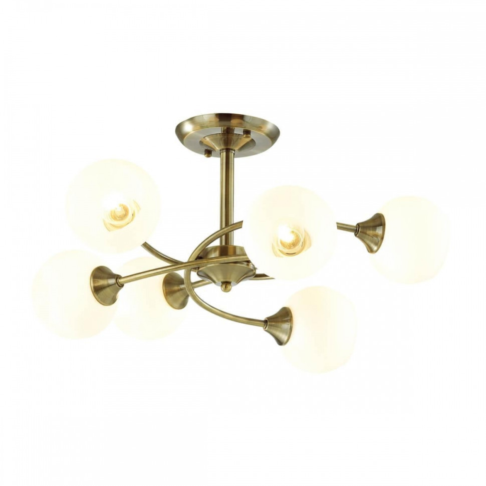 Люстра потолочная Lumion Daniella с лампочками 4537/6C+Lamps E27 P45, цвет античная бронза 4537/6C+Lamps E27 P45 - фото 2