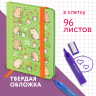 Нарушена упаковка! <794781> Блокнот с резинкой в клетку 96 л., МАЛЫЙ ФОРМАТ А6, 109х148 мм, твердая обложка, ЮНЛАНДИЯ, "Капибары", 116337