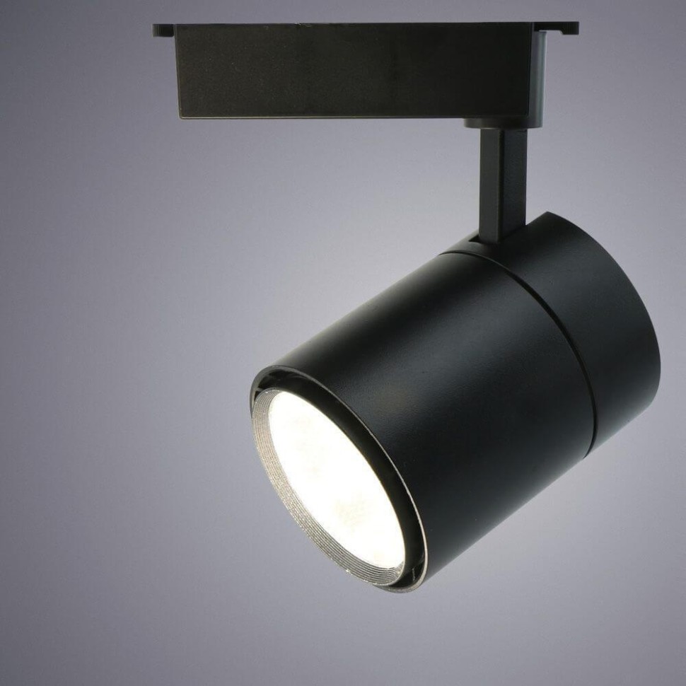 Однофазный LED светильник 50W 4000К для трека Arte Lamp Attento A5750PL-1BK, цвет черный - фото 2