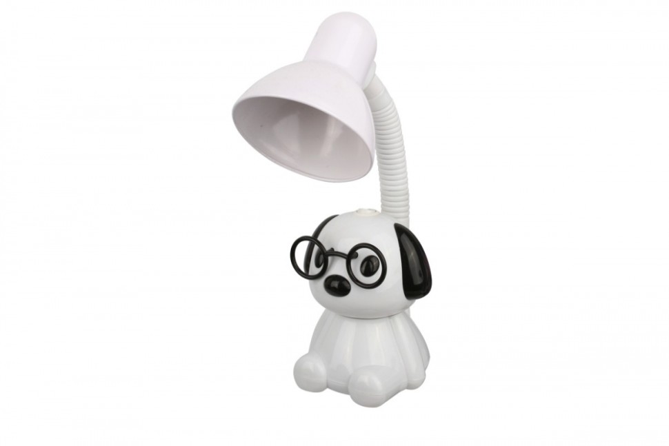Настольная лампа Camelion KD-396 ''Собака'' С01 белый 14008, цвет черный