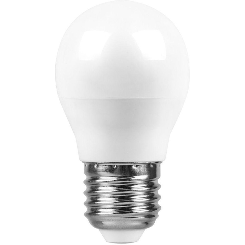 Светодиодная лампа E27 13W 4000K (белый) G45 Saffit SBG4513 55161