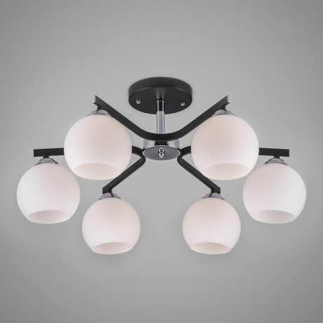 Люстра на штанге Eurosvet Blasco 30145/6 хром/венге