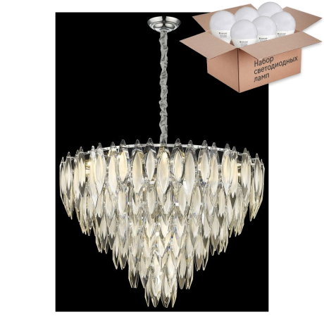 Подвесная люстра с лампочками Wertmark WE144.22.103+Lamps 