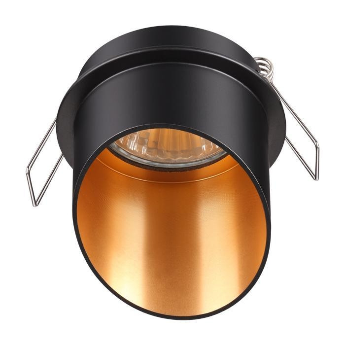 Точечный светильник со светодиодной лампочкой GU10, комплект от Lustrof. №141731-644506, цвет черный - фото 1