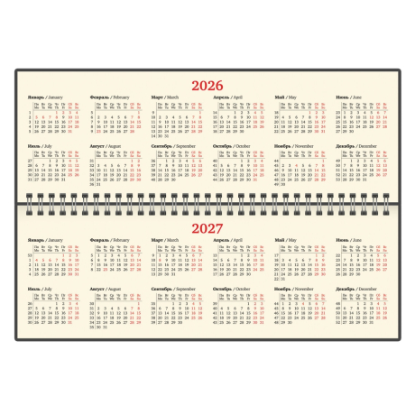 Нарушена упаковка!  <795232> Планинг датированный 2026 305х140 мм BRAUBERG "Comodo", под кожу, черный, 117223