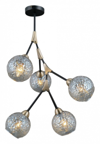 Люстра на штанге ILLUMICO IL0263-5PSQ-79 BK AB