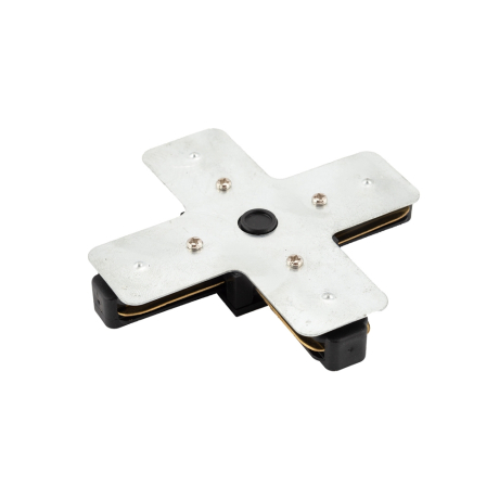 Соединитель X-образный для треков Denkirs DK Track Black TR1104-BK 