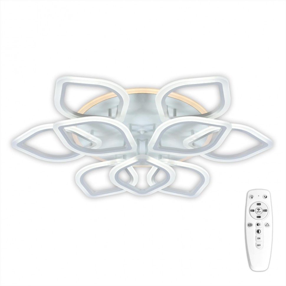 

CL236190RE Люстра диммируемая светодиодная с пультом. RGB подсветка Citilux Ромби