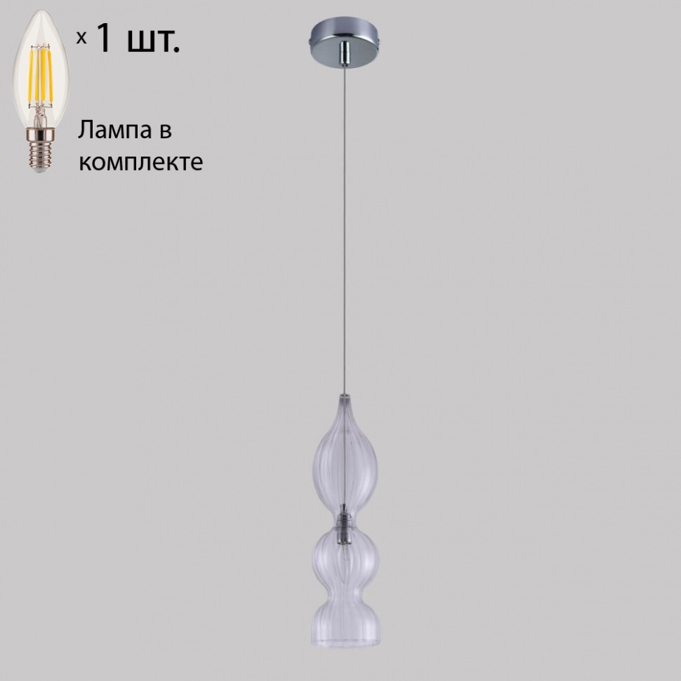   Crystal Lux   Iris SP1 B Transparent+Lamps E14 