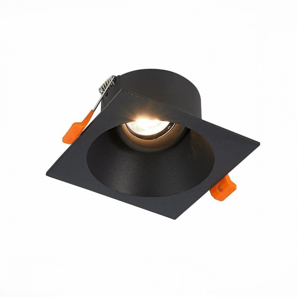 Встраиваемый точечный светильник ST-Luce ST207.418.01, цвет матовый черный - фото 1