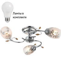 Потолочная люстра с лампочками Velante 762-107-03+Lamps