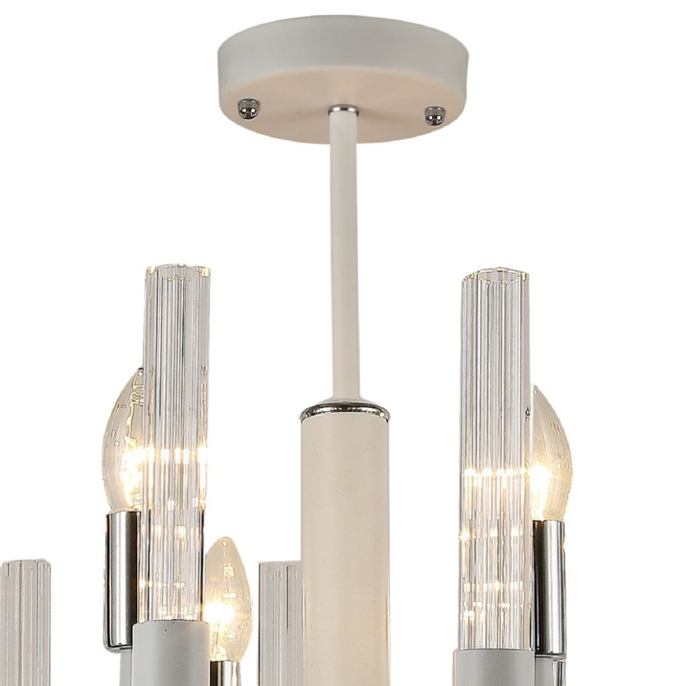 Люстра с лампочками, подвесная, комплект от Lustrof. №152985-617301, цвет белый - фото 3