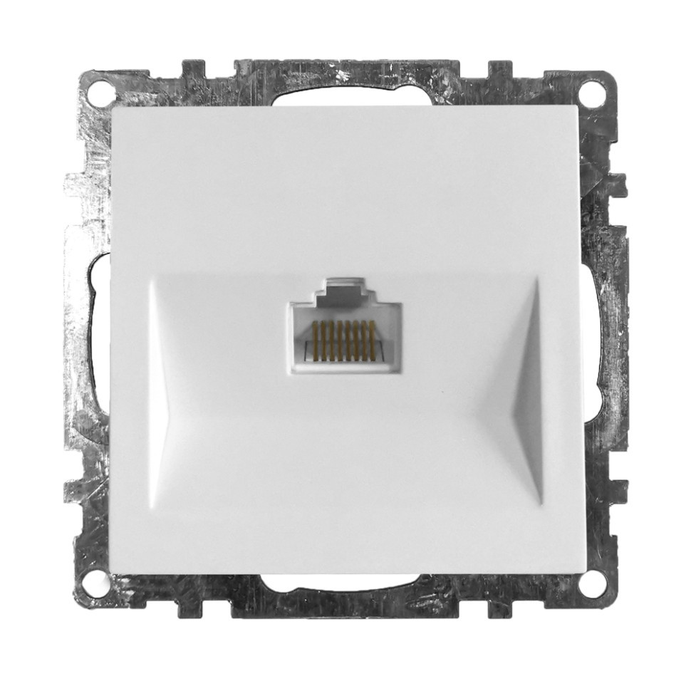 Розетка Ethernet RJ-45 (белый) Катрин Stekker GLS00-7107-01 39305