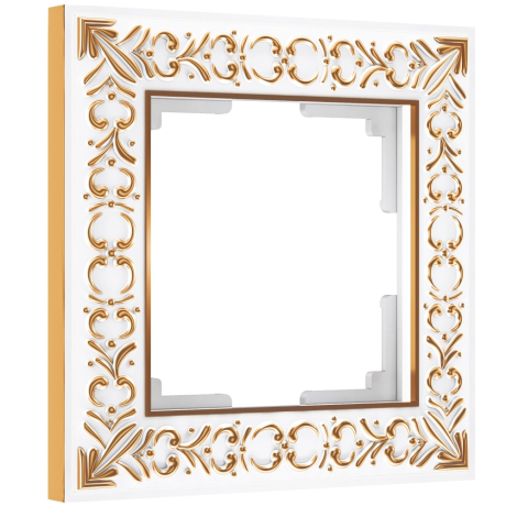 Рамка на 1 пост (белое золото) Werkel W0011523