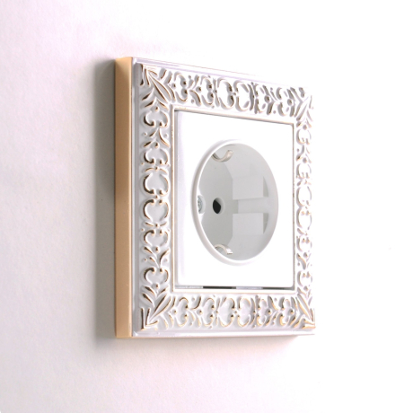 Рамка на 1 пост (белое золото) Werkel W0011523