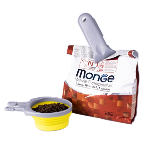 Нарушена упаковка!  <262669> SuperDesign миска-прищепка резиновая  250 мл, желтая PT1022