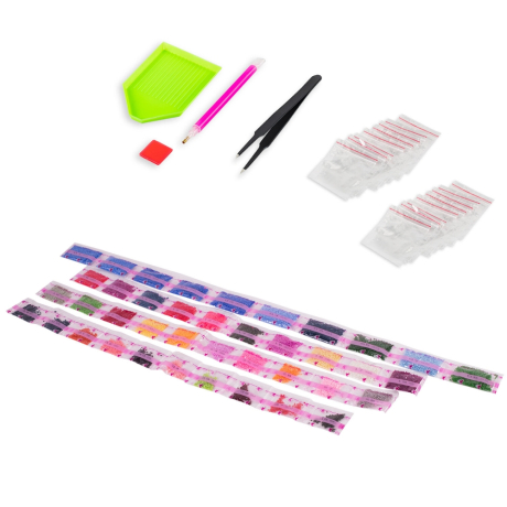 Картина стразами (алмазная мозаика) 40х50 см, ОСТРОВ СОКРОВИЩ "Цветы", без подрамника, 662415 (662415)