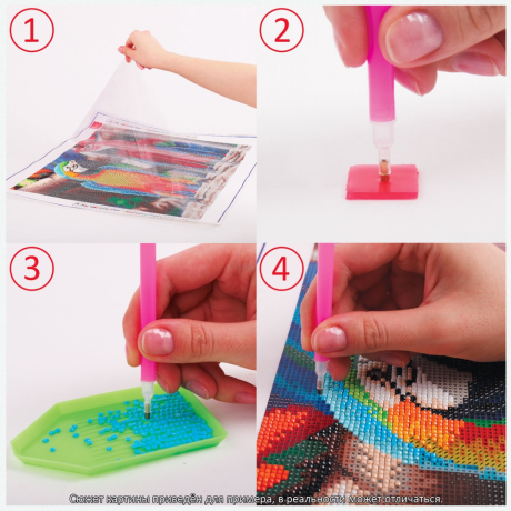 Картина стразами (алмазная мозаика) 40х50 см, ОСТРОВ СОКРОВИЩ "Цветы", без подрамника, 662415 (662415)