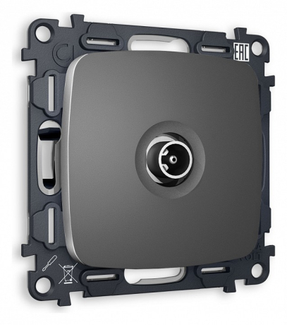 ТВ-розетка оконечная без рамки Ambrella Volt OMEGA MO663010 