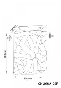 Настенный светильник Lucia Tucci Fabian W1534.2 Oro