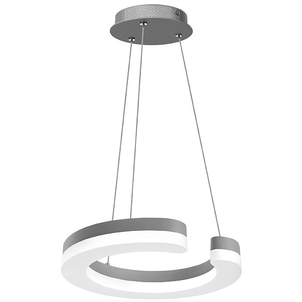 763139 Подвесной светодиодный светильник Lightstar Unitario, цвет матовое серебро - фото 1